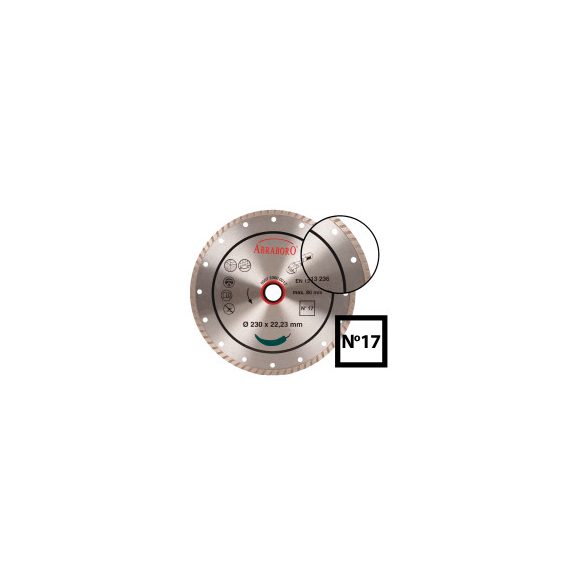 115 x 22.23	ABRABORO® Turbo gyémánttárcsa No.17
