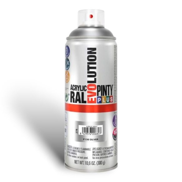 PINTY EVOLUTION akril ezüst festék / 400 ml