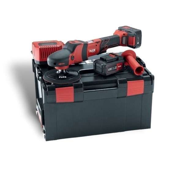 FLEX akkus polírozó szett / PE 150 18.0-EC/5.0 Set