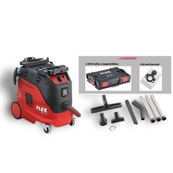 FLEX ipari porszívó 30 L + ajándék / VCE 33 L AC