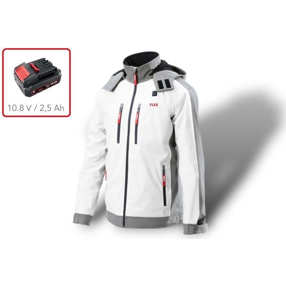FLEX akkus fűtőszálas Thermo-Softshell kabát 3XL MÉRET férfi + 1 db FLEX 2,5 Ah akku